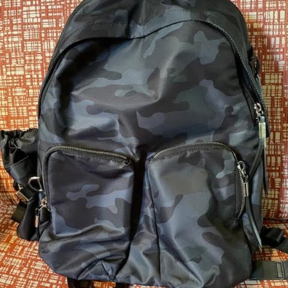 Tumi Devoe Meadow Backpack Camouflage Polyester Leather
